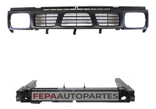 Parrilla Rejilla Frontal Nissan Pick Up D21 90 / 93 Cromada