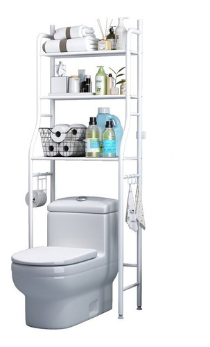 Imagen 1 de 7 de Estante Organizador De Baño 3 Niveles Mueble Toilet Rack