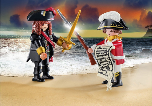 Imagen 3 de 5 de Playmobil Duo Pack 70273 Pirata Y Soldado
