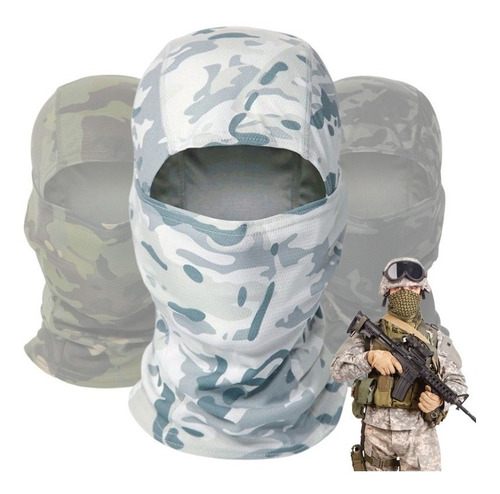 Imagem 1 de 2 de Máscara Balaclava Camuflada Para Ciclismo Paintball Airsoft