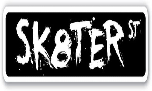 Sk8ter Street Sign Skateboard Patines Boi Skateboarding...