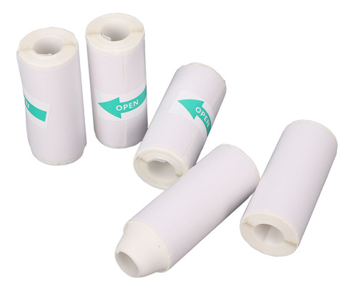 Papel Térmico Autoadhesivo, 10 Rollos, Impresión De Pvc De 5