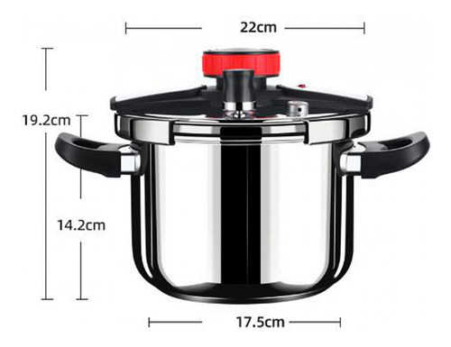 Olla A Presión Eléctrica Multiusos Para Cocina 5l