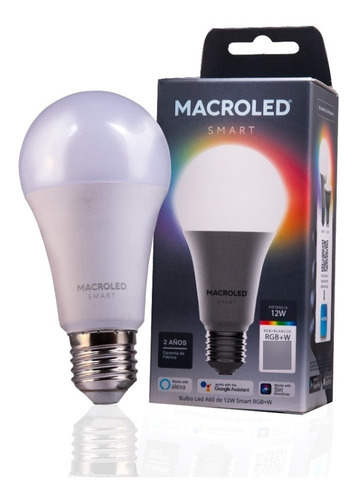 Imagen 2 de 10 de Ampolleta Wifi 12w Smart Inteligente Mas Potente! / Bascotel