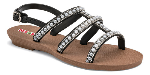 Sandalias Mujer H3 Sandalias Camila 5 Negro Plata 125-230