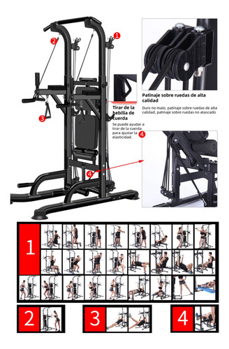Equipos De Fitness Multifuncionale 40 Ejercic Para Interiore