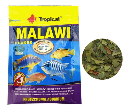 Ração Para Peixe Malawi Tropical 12g Zip Lock Sachet