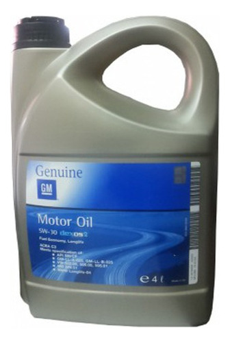 Aceite Original General Motors 5w-30 4l Sn/cf C3 Dpf Dexos2