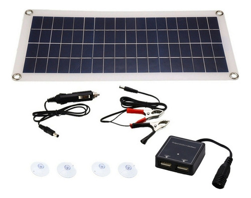 Flexible Solar Panel Dual Usb/ 1x8w 12v Efficient Car Bar