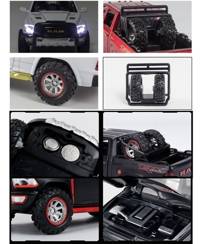 Nuevo Dodge Ram Trx Miniatura De Metal Autos 1:32