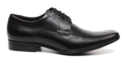 Zapato  De Cuero Democrata Hombre Premier 206285 - Negro