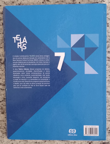 Teláris - Ciências - 7o Ano, De Gewandsznajder, Fernando. Série Projeto Teláris, Editora Somos Sistema De Ensino, 2019 (Usado)