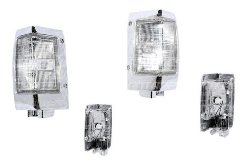 Farol Punta Cromado Nissan D21 2400 Ka24e-egi 1993 2004 Par