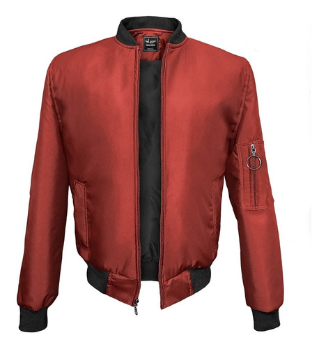 Chaqueta Chamarra Bomber Para Hombre Forrada