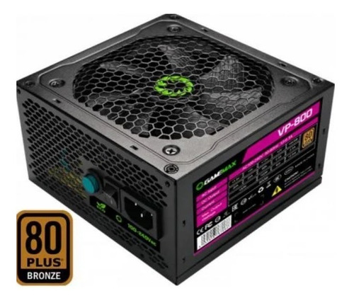 Fuente De Poder Gamer Gamemax 800w Rgb Bronce 80 Plus