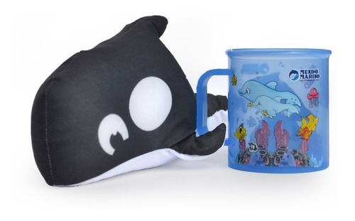 Kit Mi Amiga La Orca Mundo Marino (taza Y Muñeco Orca)