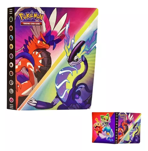 Álbum Oficial Pokémon Miraidon Vs Koraidon Pasta Porta Carta