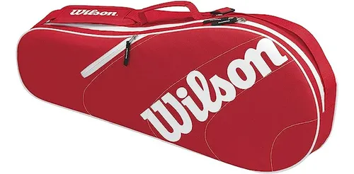 Bolso Raquetero Wilson Advantage Team Para 3 Raquetas Rojo Env o