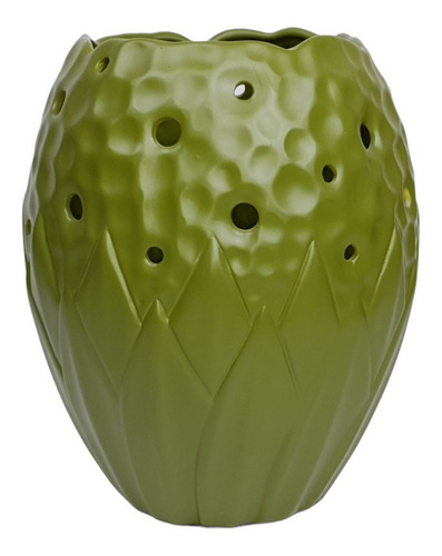 Vaso Tulipa Com Furos Verde G | 24 Larg X 28 Alt X 28 Prof
