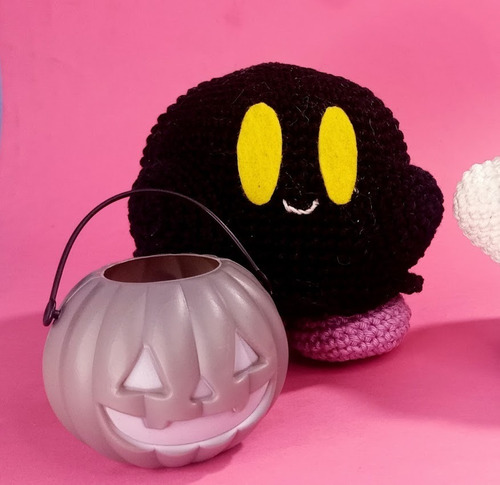 Amigurumi Kirby Fantasminha (especial Halloween)