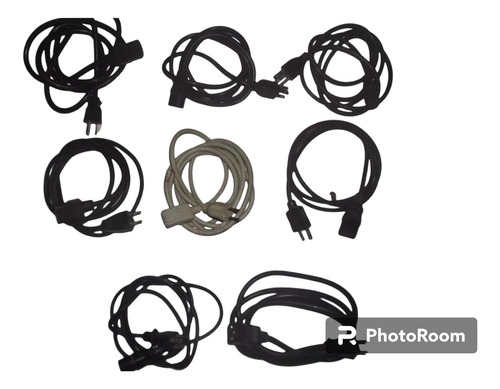 Cables De Poder Para Pc Monitores Pack 7 Unidades 125v 10am