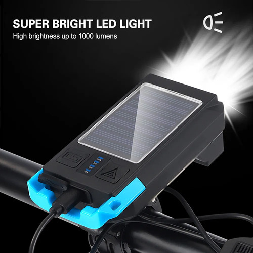 Linterna Frontal De Bicicleta, Luz Nocturna, Recargable, Par