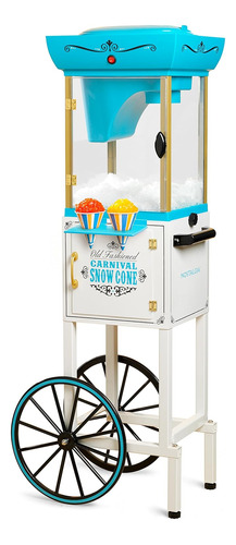 Snow Cone Shaved Ice Machine Retro Cart Slushie Machine...