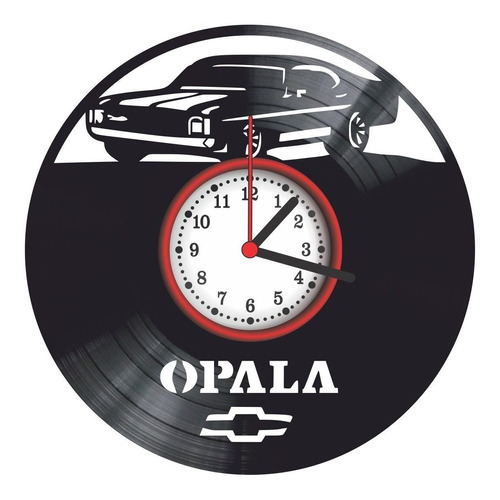 Relógio De Parede Disco Vinil - Opala, Carro