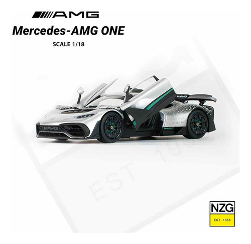 Mercedes Amg One 1/18 Nzg (prata Com Estrelas) N Autoart Prateado