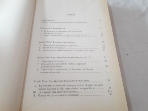 Imagen 3 de 6 de La Inteligencia Emocional De Los Niños L Shapiro Tapa Dura