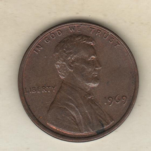 Estados Unidos Moneda De 1 Centavo Año 1969 - Km 201