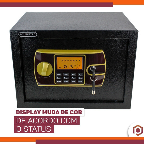 Imagem 3 de 9 de Cofre Digital Para Armas Curtas Segurança Para Casa/comércio
