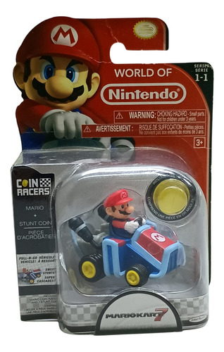 World Nintendo Mariokart 7 Mario Coin Racers Jakks Pacific C Multicolor