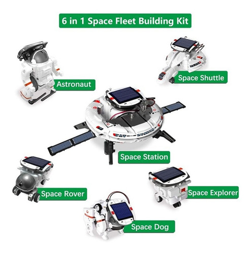 Juego Para Armar - Space Fleet Solar - Kit 6 En 1