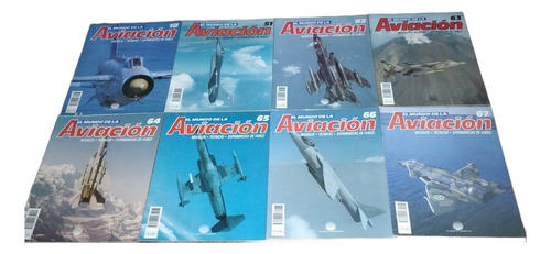Lote De 8 Revistas El Mundo De La Aviacion N°18-51-62-63-64- (Usado)