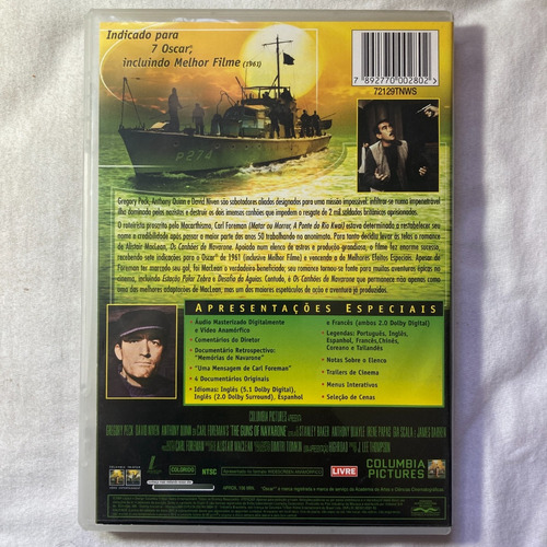 Dvd Filme Os Canhões De Navarrone Edição Especial Columbia (Usado)