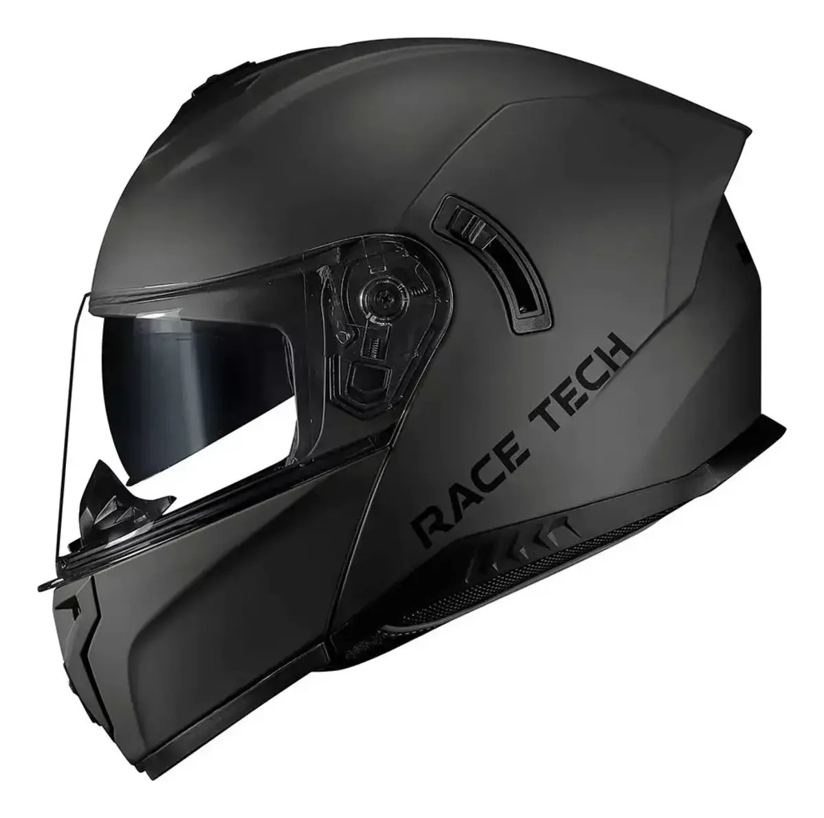Capacete Race Tech Signal Monocolor Titanium Fosco Cor Cinza-escuro Tamanho do capacete 60