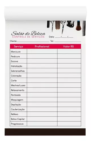 Check-list de dos principais produtos para salão de beleza