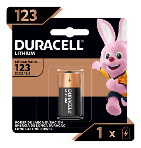 Pila Litio Duracell Blister Cr123 123 X 1 Unidad