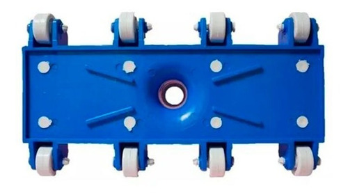 Imagen 3 de 10 de Limpiafondo Barrefondo Plastico 8 Ruedas Ancho 34cm Pileta