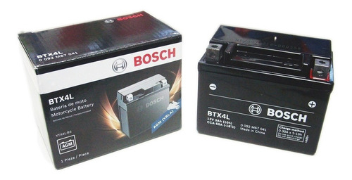 Bateria Bosch Ytx4l-bs = Btx4l Honda Biz Fan Bross Fas A3 