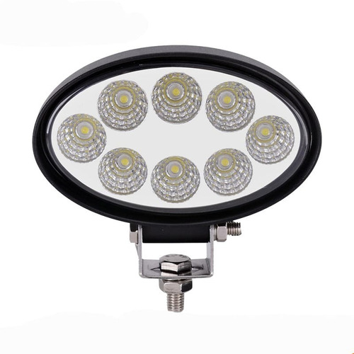 Faro Universal 8led 24w 12v 24v Oval Agro Vehículo