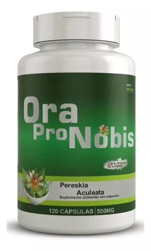 Ora Pro Nobis 500mg Com 100 Cápsulas | MercadoLivre