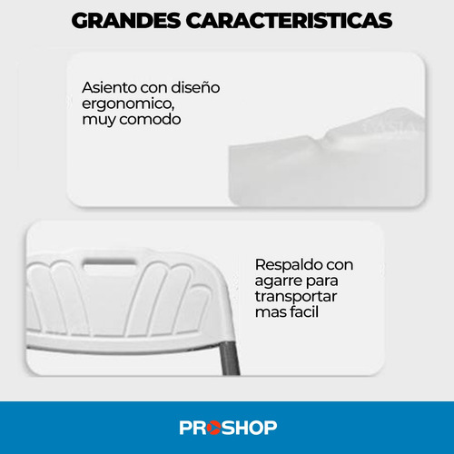 Set X6 Silla Plegable Reforzada Comedor Caterin Hogar Evento