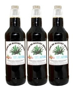 Imagen 3 de 3 de 3 Unidades De Jugo De Maguey Natural Y Azado.