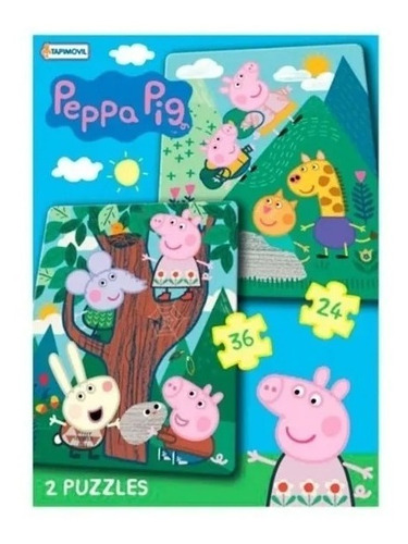 Puzzle 24y36 Pzas Peppa Pig George Rompecabezas Juego Mesa