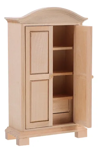 Estante De Almacenamiento En Miniatura Para Casas De Muñecas - Decoración De Madera Para Coleccionistas Y Miniaturas