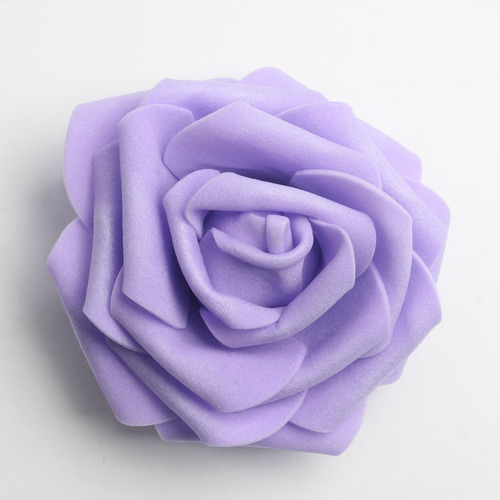 100pcs Espuma Cabeza Foam Flores Artificiales Púrpura