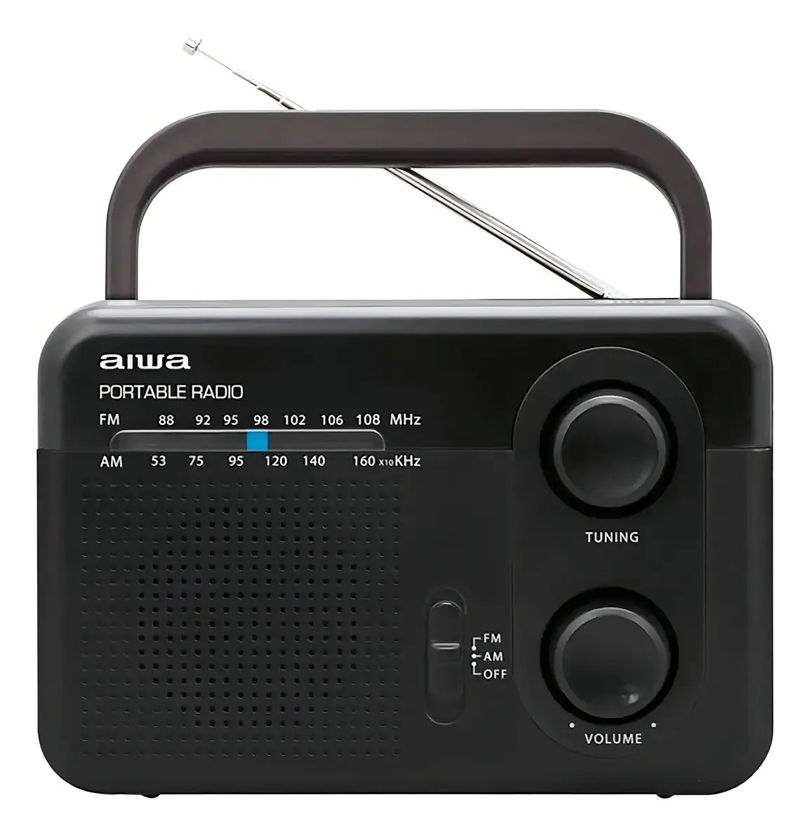 Radio FM Aiwa AWFML4 AWFML4 analógico portátil color negro