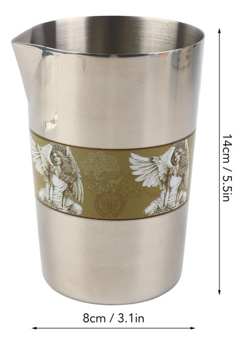 Vaso Para Mezclar Cócteles De Acero Inoxidable 304, Inoxidab